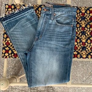 J.Crew Point Sur 11” kickout crop Jean